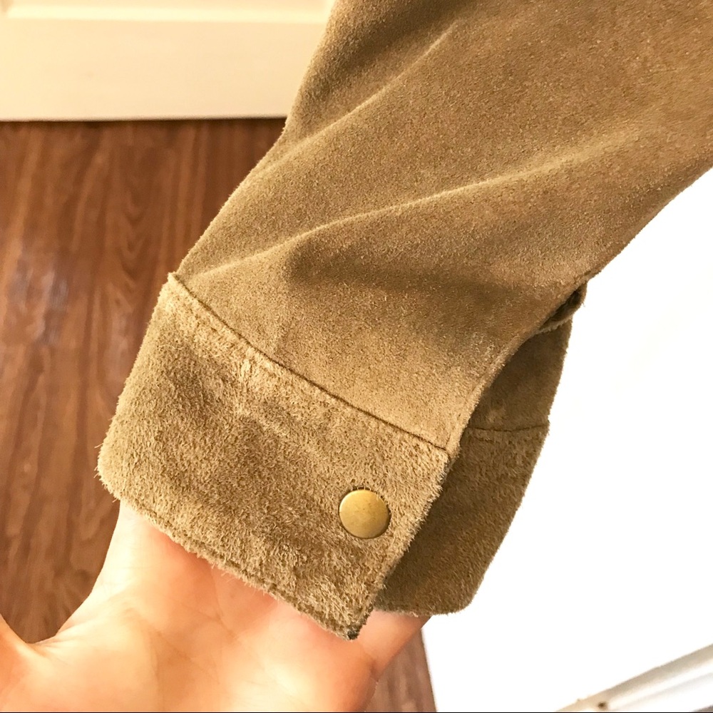 Vintage 100% leather zip up jacket - Picture 6 of 8